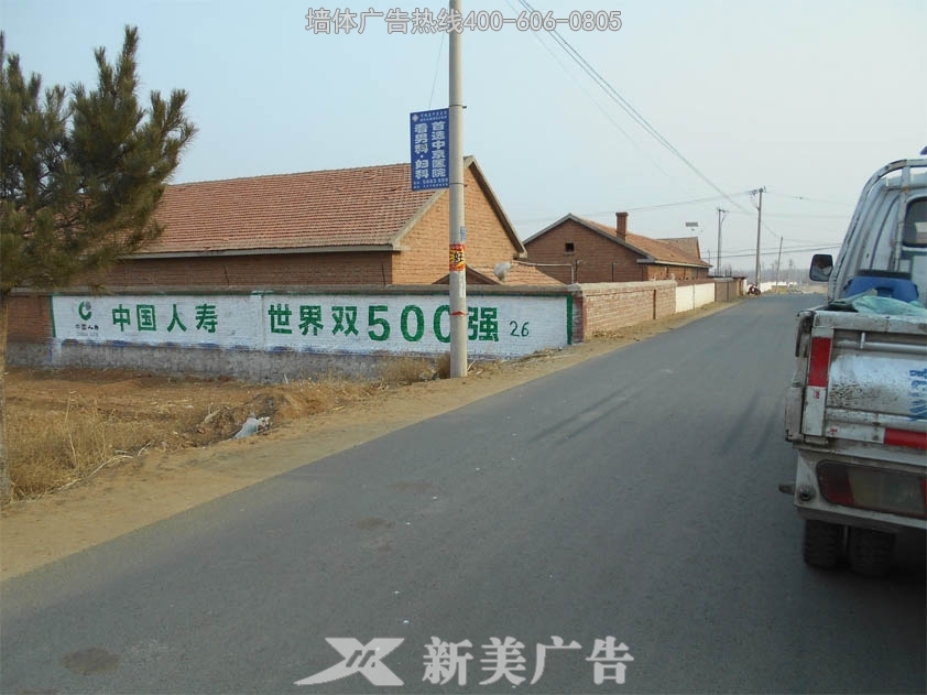 中国人寿墙体广告